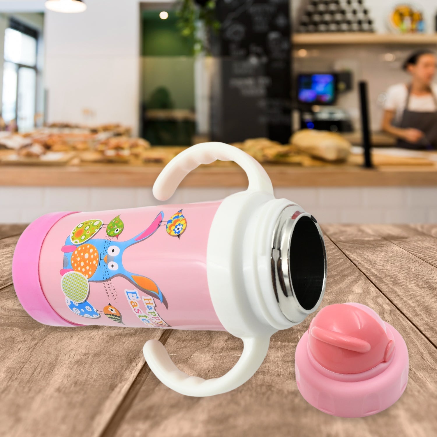 12752 Stainless Steel Water Bottle With Handle & Straw Leak Proof, Rust Proof, Hot & Cold Drinks, Gym Sipper BPA Free Food Grade Quality, Steel fridge Bottle For office / Gym / School (350 Ml) 12752 Stainless Steel Water Bottle With Handle & Straw Leak Proof, Rust Proof, Hot & Cold Drinks, Gym Sipper BPA Free Food Grade Quality, Steel fridge Bottle For office / Gym / School (350 Ml)